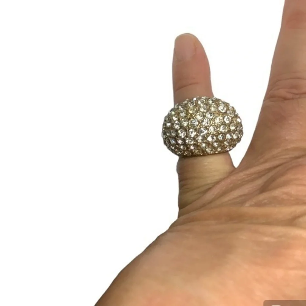 Gold over sterling silver CZ ring